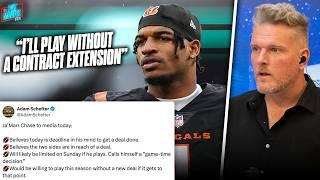 Ja'Marr Chase Will Play Without New Deal, Bengals Fans & Fantasy Owners Rejoice | Pat McAfee Reacts