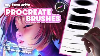 All My BEST Procreate Brushes! | From Sketch to Render & Special Effects (+ free download!)