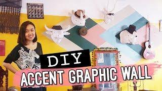 DIY Graphic Wall Paint // Budget-friendly Accent Wall // by Elle Uy