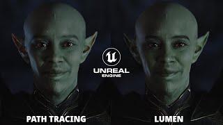 Unreal Engine 5.4 Beta Path Tracing vs Lumen