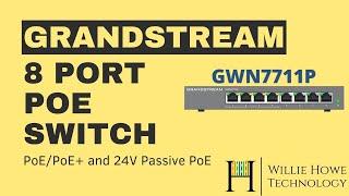 8 Port Managed PoE Switch - Grandstream GWN7711P