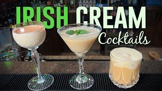 3 IRISH CREAM Cocktails for ST Patrick's Day