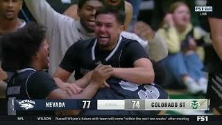 Jarod Lucas Half Court Game Winner!!! | Nevada vs Colorado State Basketball Full Ending 02-27-24