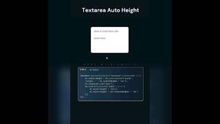 "Dynamic Textarea Auto-Height: HTML & CSS Tutorial | Trending Web Development Tips!"#codewithamitj