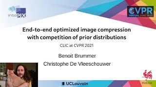 End-to-end optimized image compression with competition of prior distributions
