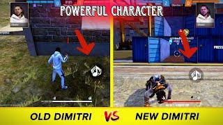 OLD DIMITRI VS NEW DIMITRI CHARACTER ABILITY TEST / DIMITRI ABILITY CHANGE - FREE FIRE #ability