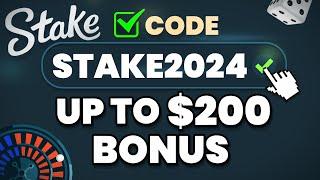 Stake Promo Code 2024 "STAKE2024" - up to 200$ bonus