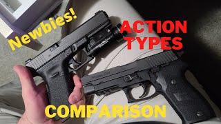 First Time Gun Owners: Choosing your Defensive Handgun Action Type