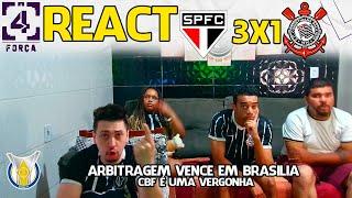 REACT SÃO PAULO 3X1 CORINTHIANS BRASILEIRÃO 2024