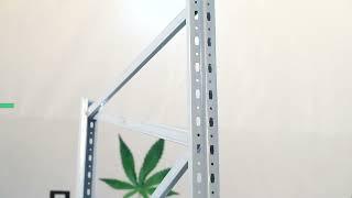 4x4ft Vertical Hydroponic Growing Racks Medicinal Herbs Plant Rack With Grow Lights