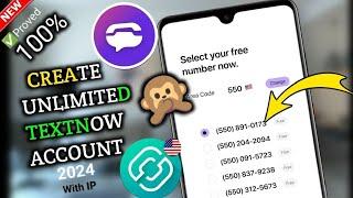 How to create an unlimited TextNow account with IP 100% free and 100% working.. #textnow@textnowinc