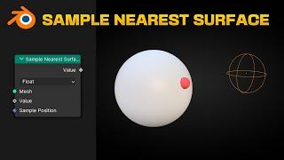 How SAMPLE NEAREST SURFACE works in Blender - Geometry Nodes