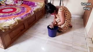 Costa vlog video Floor Clean by hand  Nighty girl     Floor Cleaning By Hand  #Tuma Vlog #desiclean