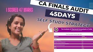 My strategy of CA Final Audit| How I cleared CA Finals group1 self study in 3months | Isha Verma