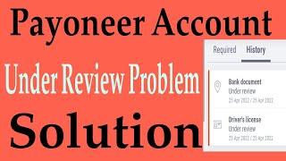 Payoneer Account Under Review Problem Solved#Problem #verification #apeal #