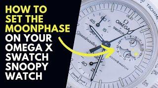 How to set the Moonphase on the Omaga x Swatch Snoopy Watch