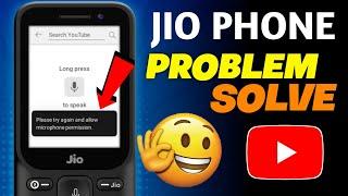 Please Try Again and allow microphone Permission Jio Phone Problem Solve 