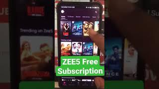 Zee5 Free Subscription Promocode using Flipkart