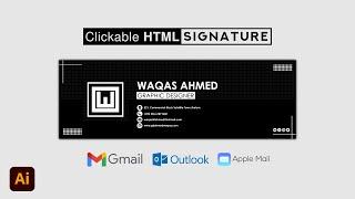 Clickable HTML Email Signature Design 2022 | Tutorial