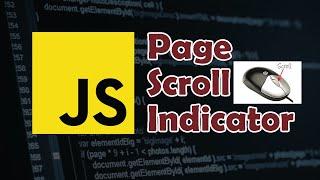 How to create Page Scroll Indicator in Javascript