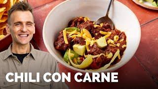 A super thick Chili con Carne recipe that's almost like a stew | Winter soup recipe