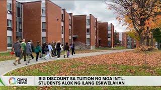 Big discount sa tuition ng mga international students alok ng ilang eskwelahan I OMNI News Filipino