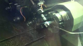 iMachining 316 Stainless Steel, C axis Milling on a MillTurn Machine Part3