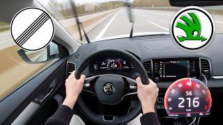 2024 Skoda Karoq 2.0 TDI 4x4 150PS TOP SPEED AUTOBAHN POV DRIVE 216km/h