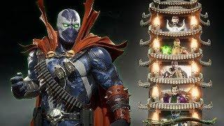 MORTAL KOMBAT 11 - SPAWN Klassic Towers Gameplay (Very Hard difficulty) @ 1440p (60ᶠᵖˢ) 