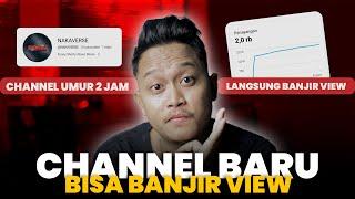 ( BANJIR VIEWS DI SHORT ) Padahal Channel Baru Bikin  | Cara Mendapatkan Banyak View Youtube 2023