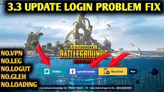 how to login problem after update fix | pubg/BGMI login problem after 3.3 update | Facebook login