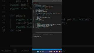 Music player  using python   #python #programming #viral #shorts