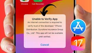 How to Fix Unable to Verify App An Internet Connection is Required to Verify Trust of The Developer