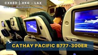 Premium Economy | Cathay Pacific CX880 Hong Kong to Los Angeles Boeing 777-300ER (Review#29)