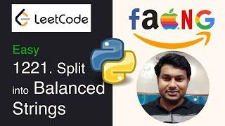 LeetCode: 1221. Split a String in Balanced Strings | Python Easy