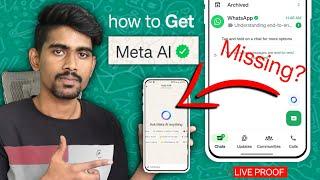 How To Get Meta Ai On Whatsapp 2024 | Whatsapp Meta Ai Option Not Showing | Meta ai not showing