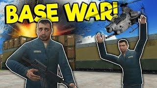 Huge Base Build & War with Fans! - Garry's Mod Multiplayer Gameplay - Gmod Base Building