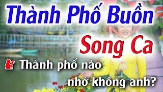 Thành Phố Buồn Karaoke Song Ca ( Em ) Đăng Khôi Karaoke - Beat Phối Mới