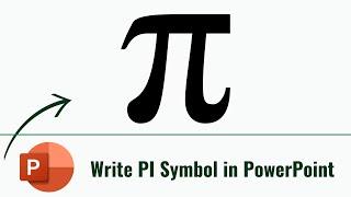 how to write pi symbol in powerpoint