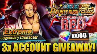 EX FILM RED: SHANKS LIVE SUMMONS & HUGE GIVEAWAY! | OPBR 3rd Anniversary EXTREME Bounty Fest Scout