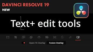 How to use Text+ edit tools in viewer DaVinci Resolve 19