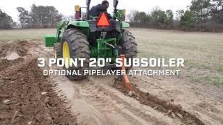 3 Point 20in Subsoiler with Optional Pipelayer Attachment | Titan Attachments