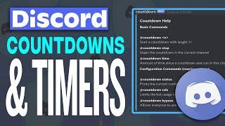 How To Set LIVE Timers And Countdowns On Discord