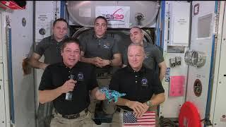 Expedition 63 SpaceX DM 2 Farewell Ceremony - August 1, 2020