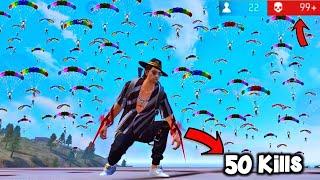 First Time 50 Kills Challenge With SANTINO Charcter Only Factory Roof ||Factory Top Challenge