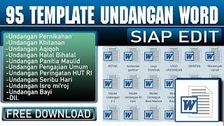 95 Template Undangan Format Ms.Word | FREE DOWNLOAD