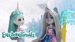  SCHNEE-GLITZER-EISCREME-SHOW  | Enchantimals Puppen in Schneetal️ | @EnchantimalsDeutsch