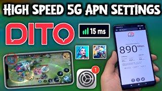 NEW DITO APN SETTINGS INCREASE INTERNET SPEED FOR ALL NETWORK