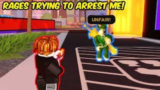@StevrantYT RAGES while trying to ARREST ME in Roblox Jailbreak!