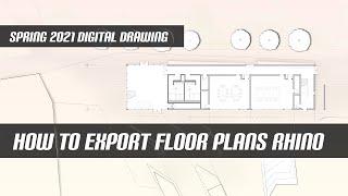 How to Export Floor Plans Rhino + Illustrator